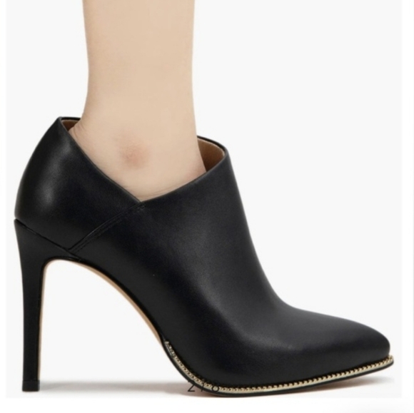 BCBGeneration Shoes - NWT BCBGeneration Women’s US 8.5 Hadix black ankle bootie w/gold embellishment